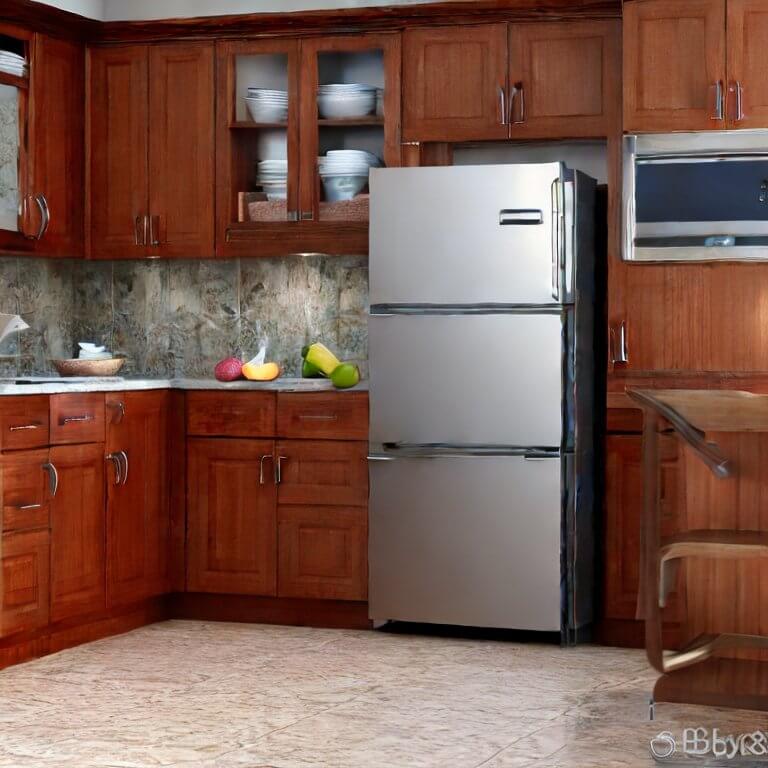 Küche mit Kühlschrank Gesund und Fit leben Küchengeräte